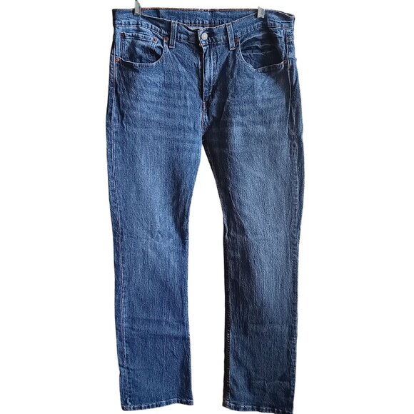 34x34 Levis 527 Bootcut Mens Jeans Blue Denim Mid-Rise Classic Fit - Picture 1 of 7